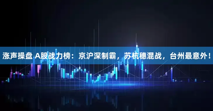 涨声操盘 A股战力榜：京沪深制霸，苏杭穗混战，台州最意外！